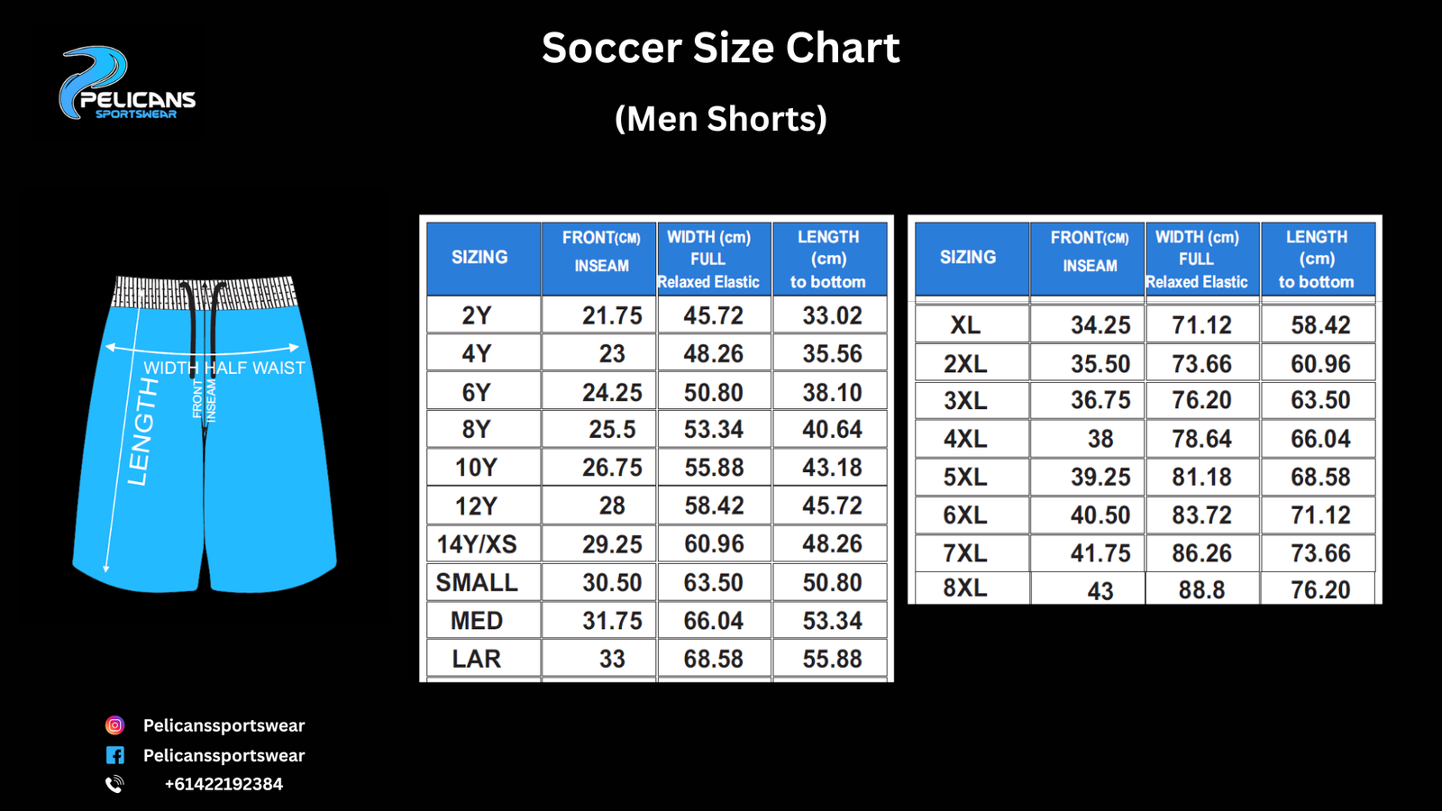 Soccer Size Chart