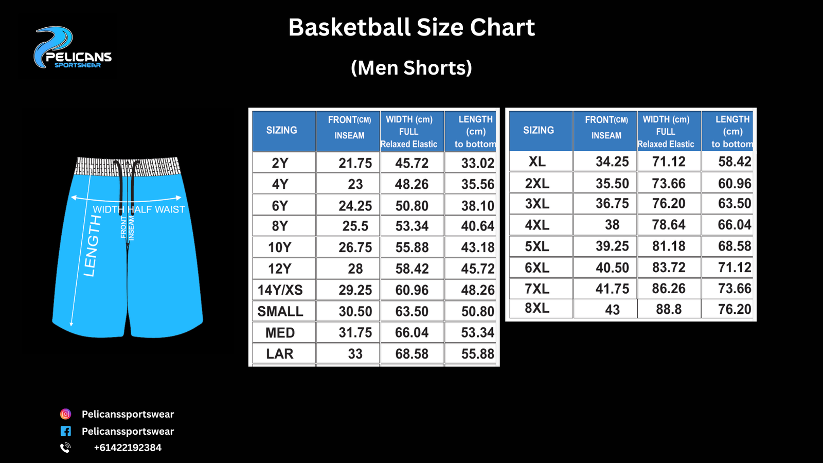 Basketball Size Chart