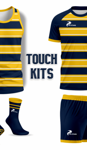 custom touch football jerseys kit