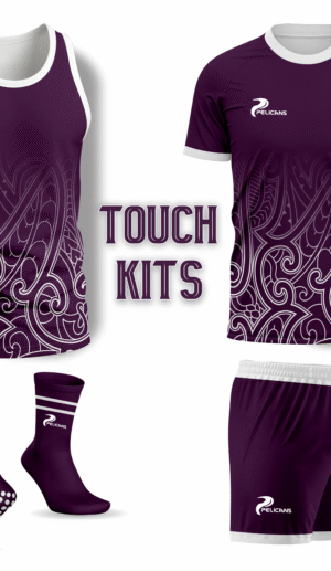 custom touch football jerseys kit