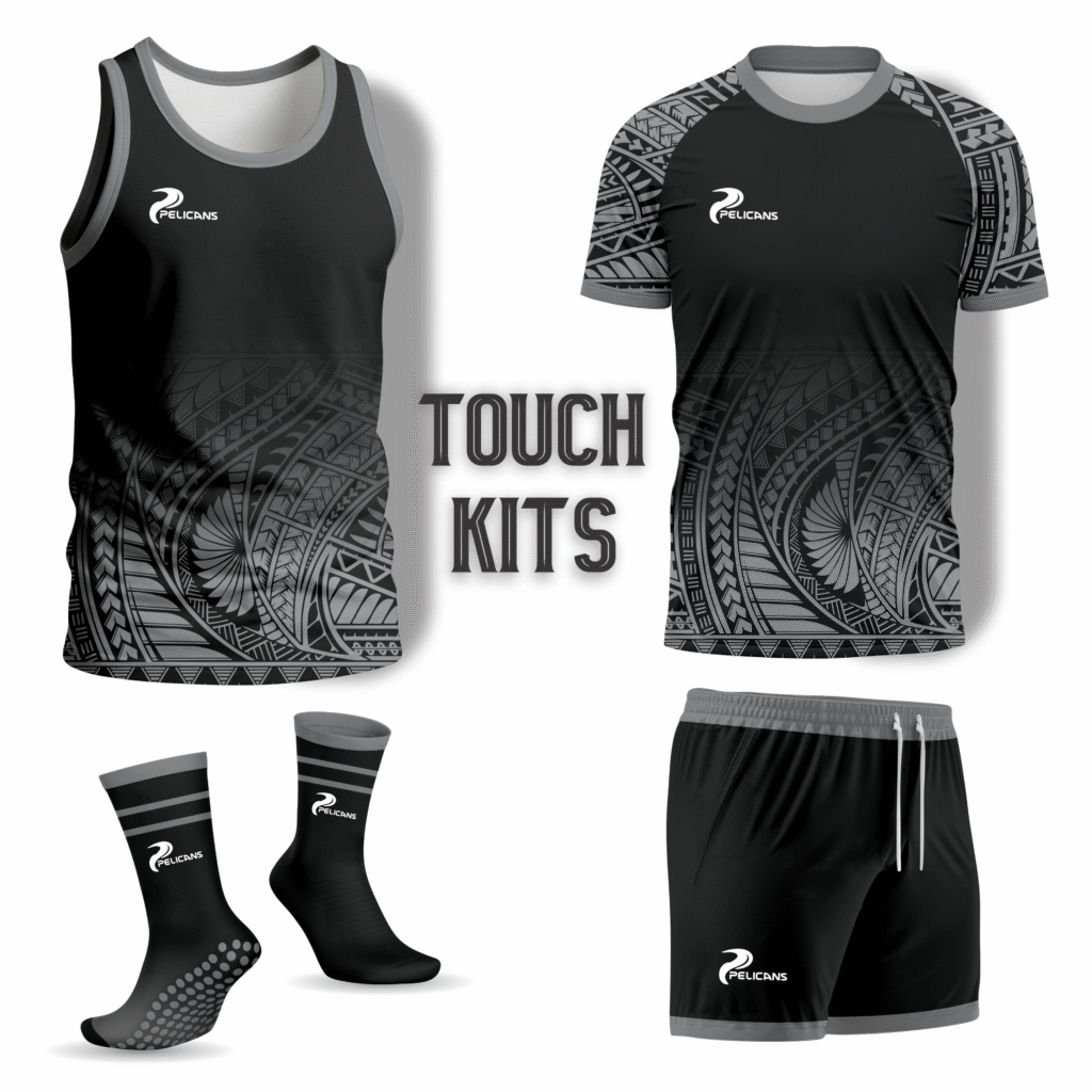 custom touch football jerseys kit
